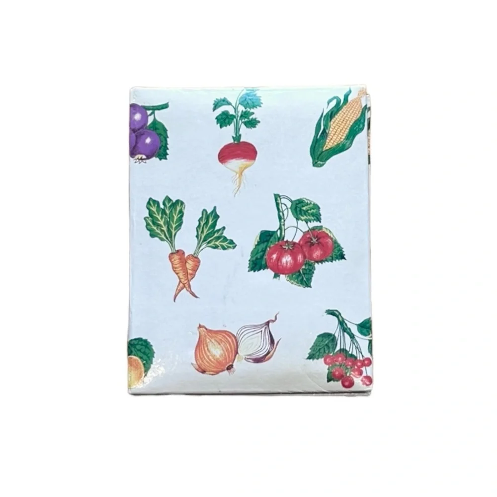 Vintage Garden Fruit / Veggie Printed Soft Double Oval Foldable Picture Frame